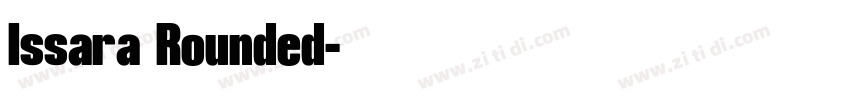 Issara Rounded字体转换
